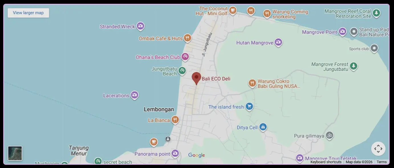 Bali ECO Deli Map Location